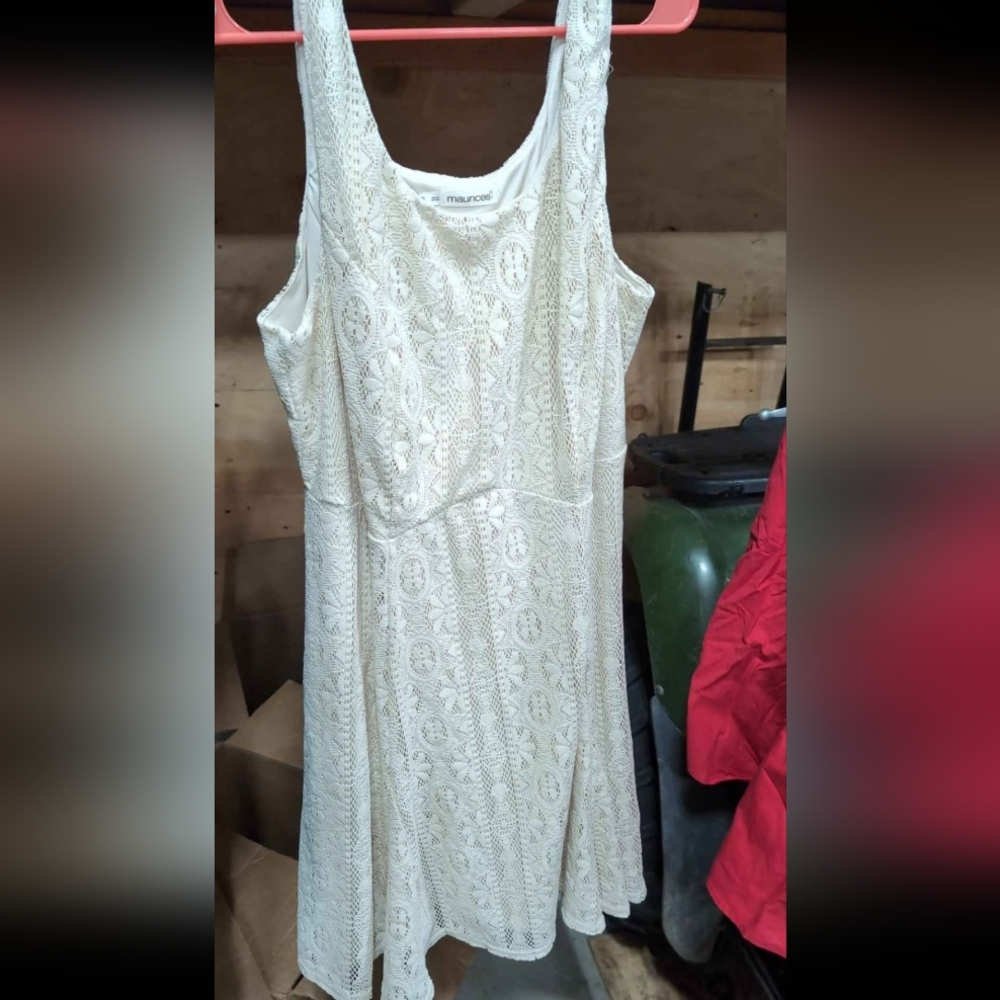 Maureces Summer time tank top lace dress